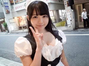 巨乳メイドナンパ！えちえちおっぱいぶるるん！エロすぎる！エロマンコガン突きイキまくる！